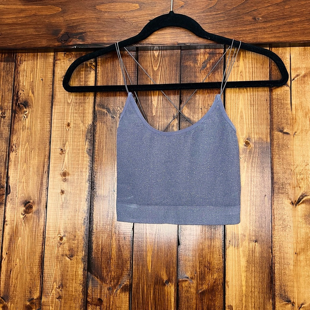 Urban Outfitters, out from under, purple sparkly tank, small